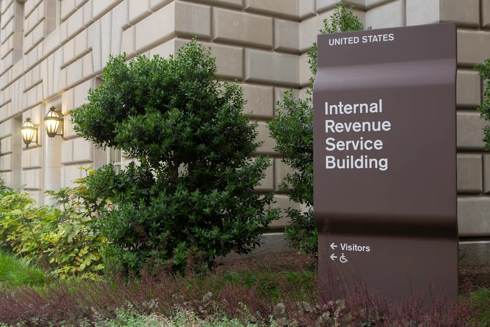 The IRS (Internal Revenue Service) headquarters building in Washington DC