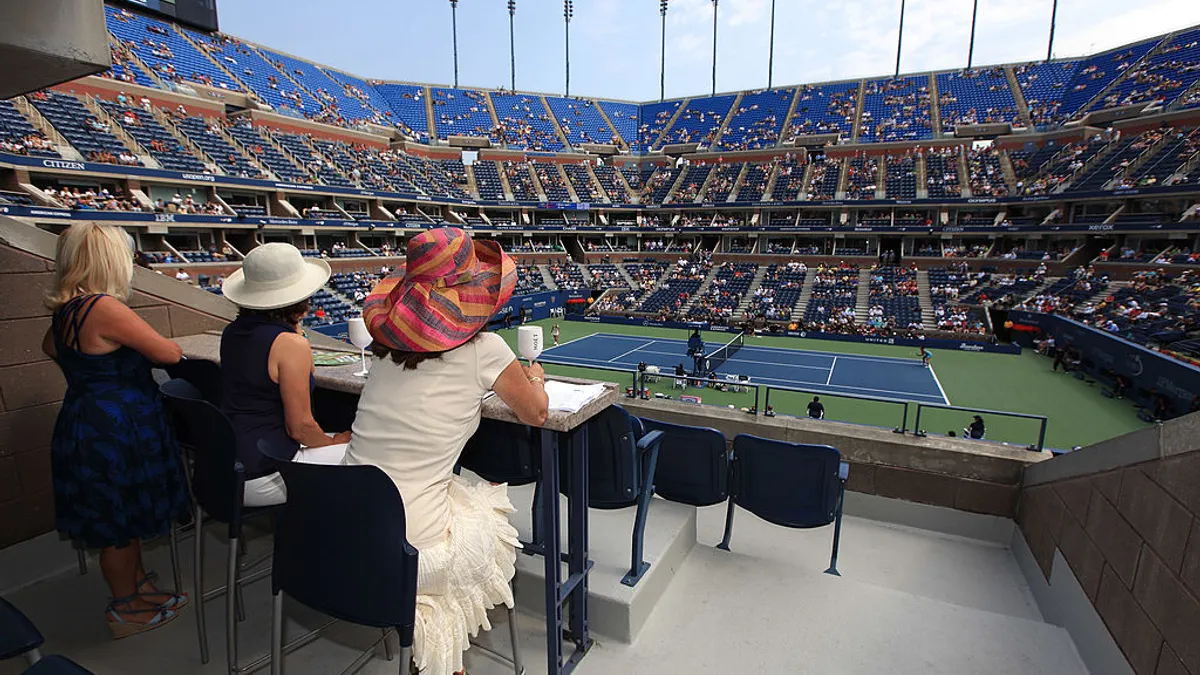 A general view of atmosphere at The Moet Suite at the US Open on Sept. 3, 2011 in New York City.