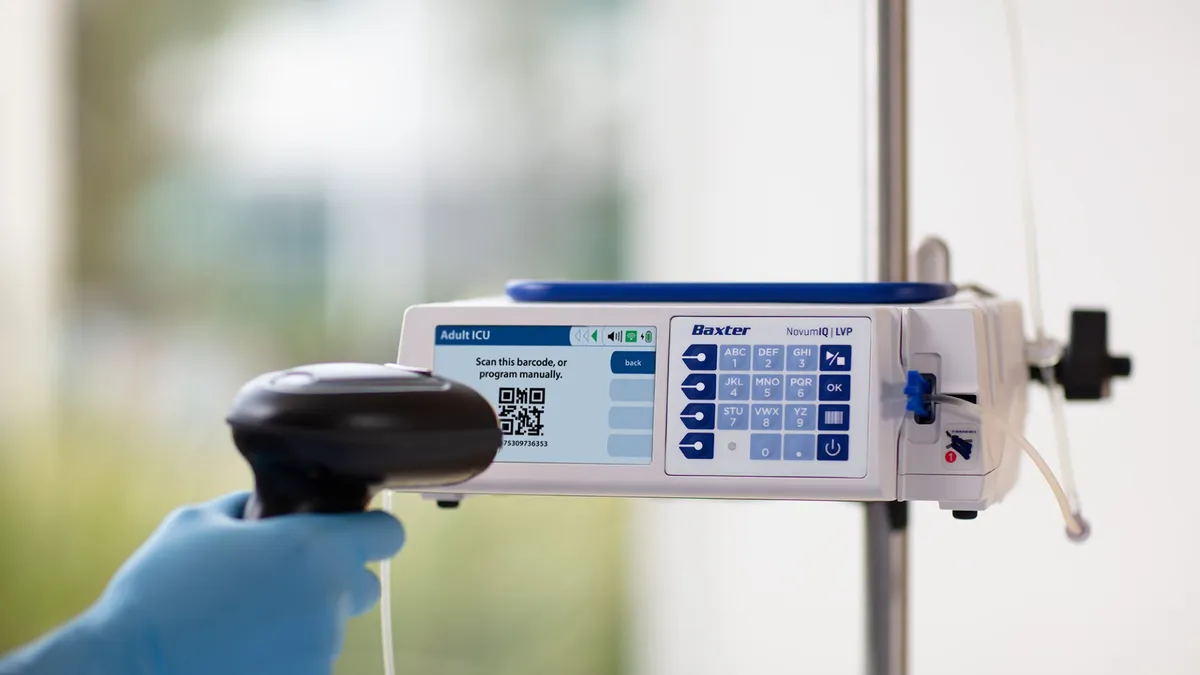 A picture of Baxter's Novum IQ large volume infusion pump