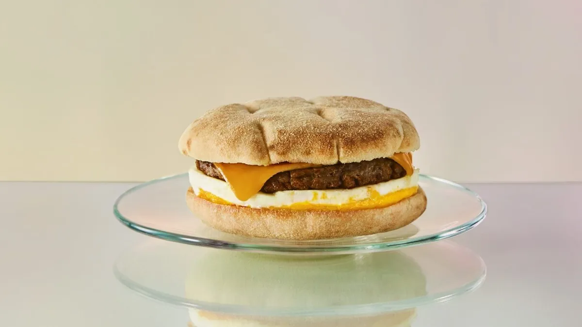 Starbucks Canada's Beyond Meat breakfast sandwich associated with a press release