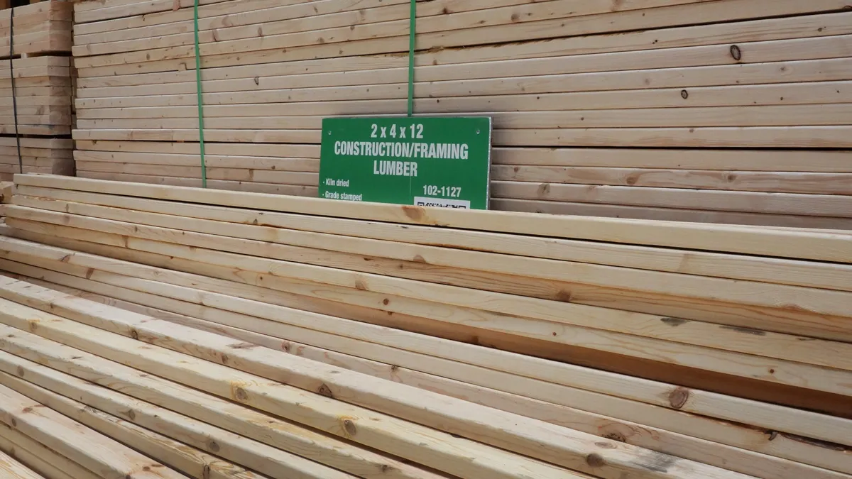 Lumber is offered for sale