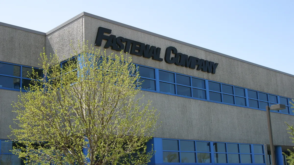 A view of Fastenal's building.