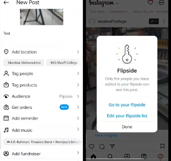 Instagram Flipside