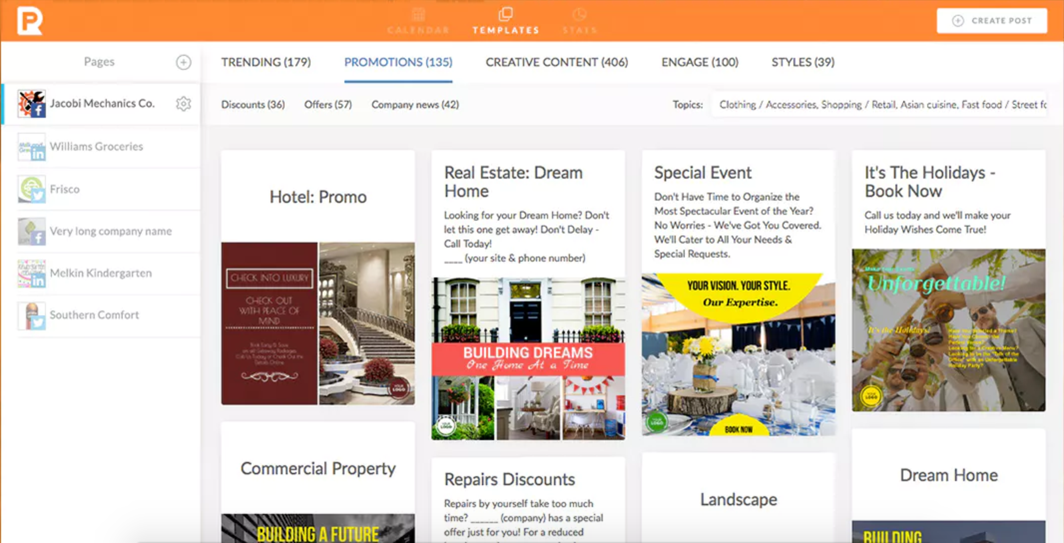 PromoRepublic screenshot