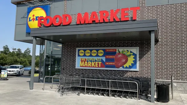 Exterior of grocery store