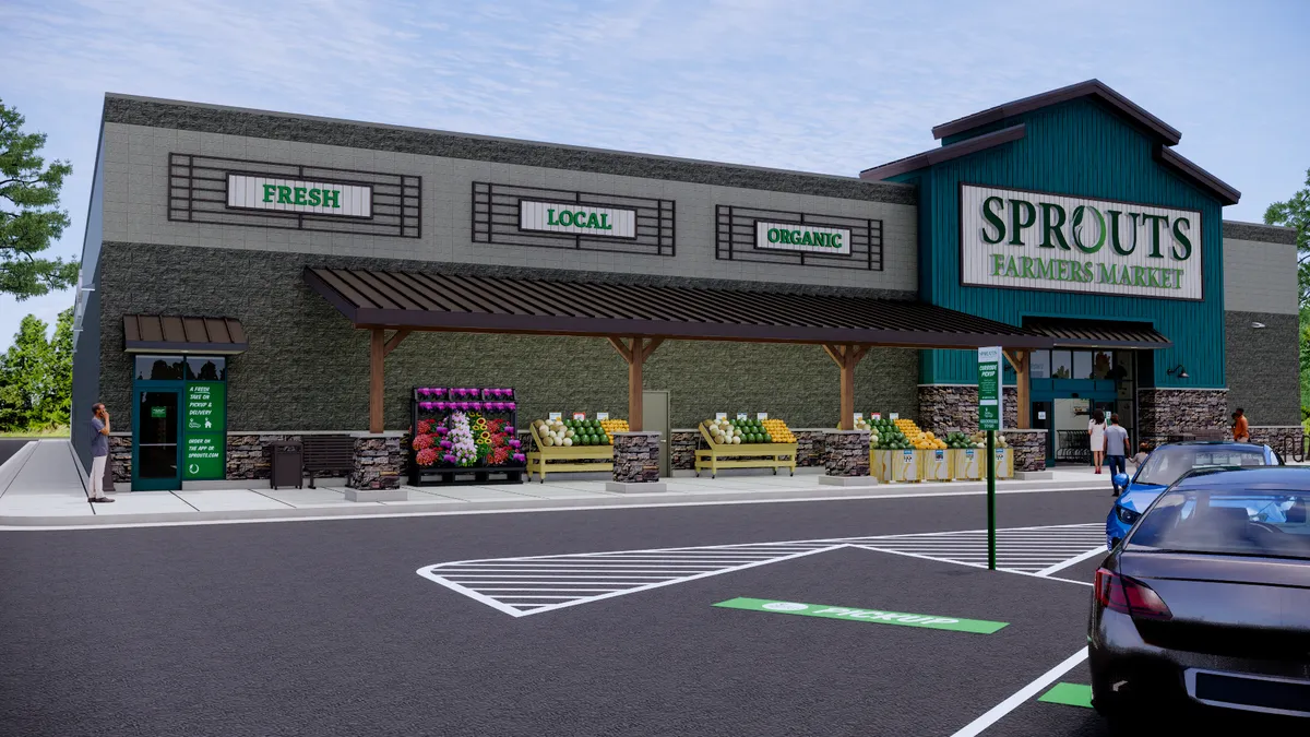 Rendering of Sprouts exterior