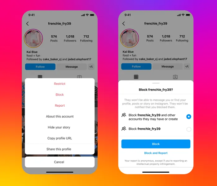 Instagram safety tools