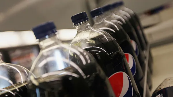 Two-liter bottles of soda are seen for sale