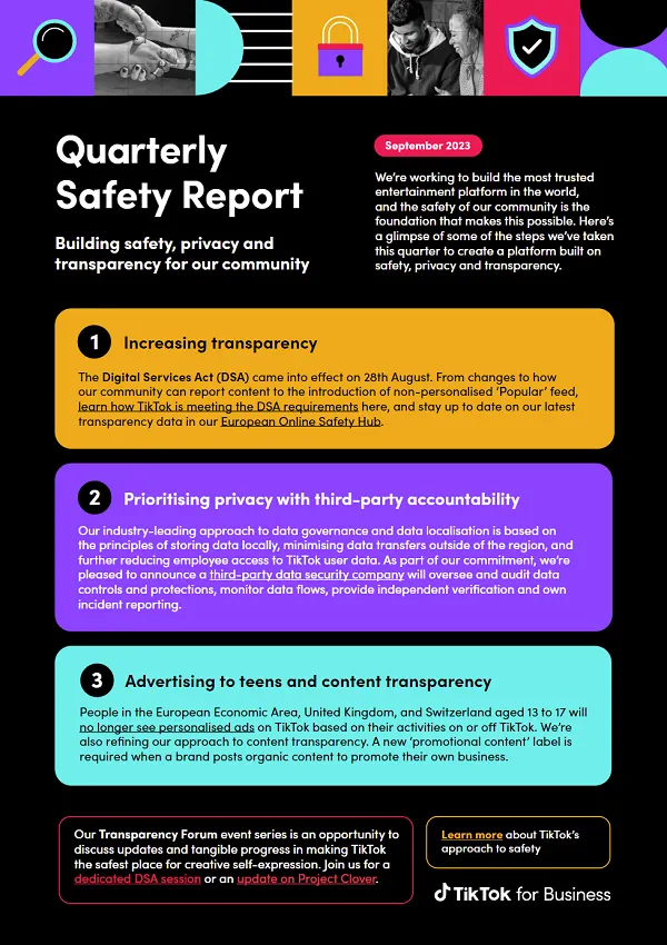 TikTok Safety Report