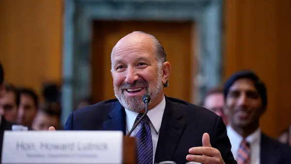 Secretary of Commerce Howard Lutnick speaks during a Senate Appropriations Committee hearing on Capitol Hill on June 4 in Washington, D.C.