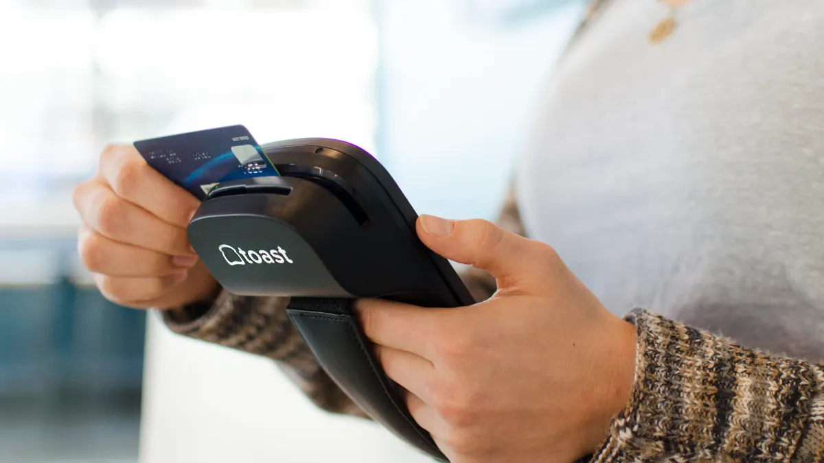 Toast Inc. point of sale device