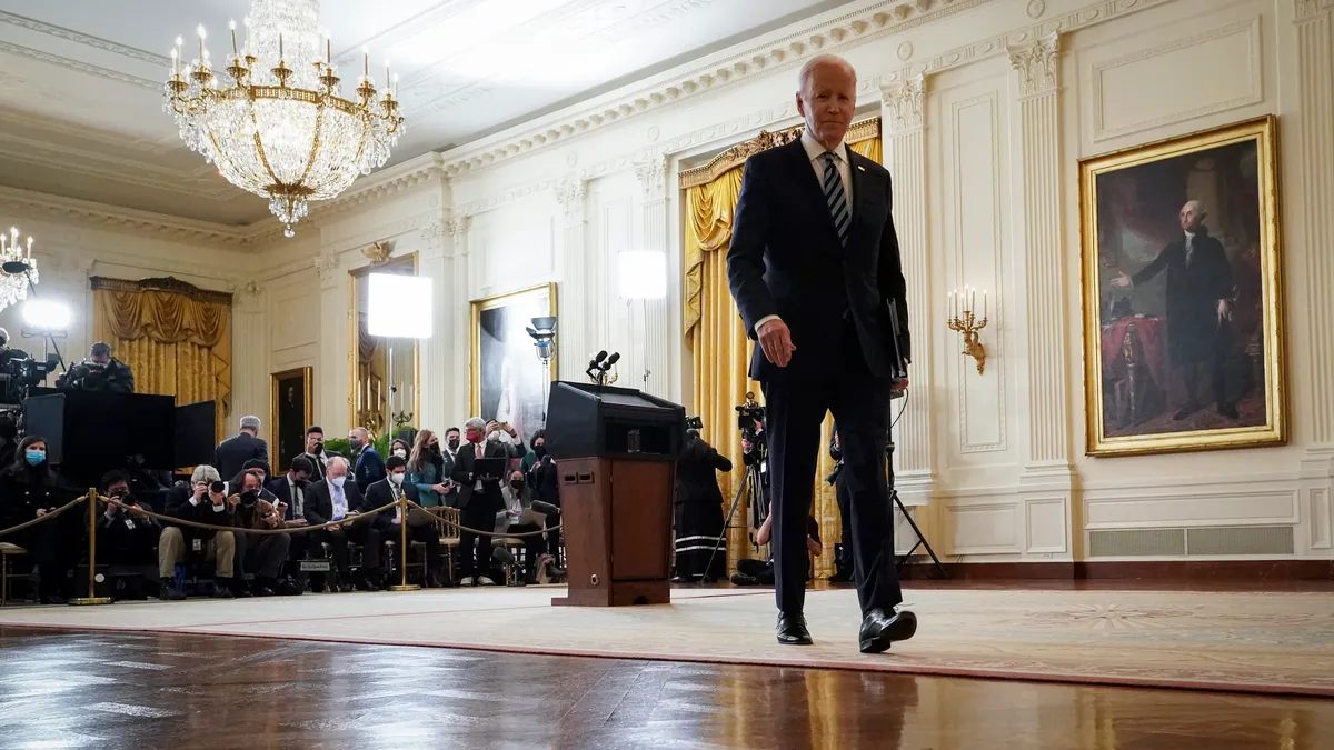 President Biden Delivers Remarks On Russian Invasion Of Ukraine