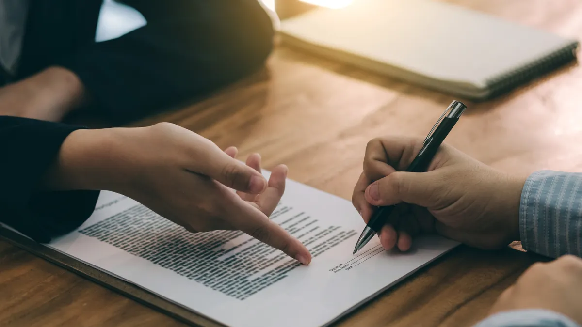 An employee signs a severance agreement