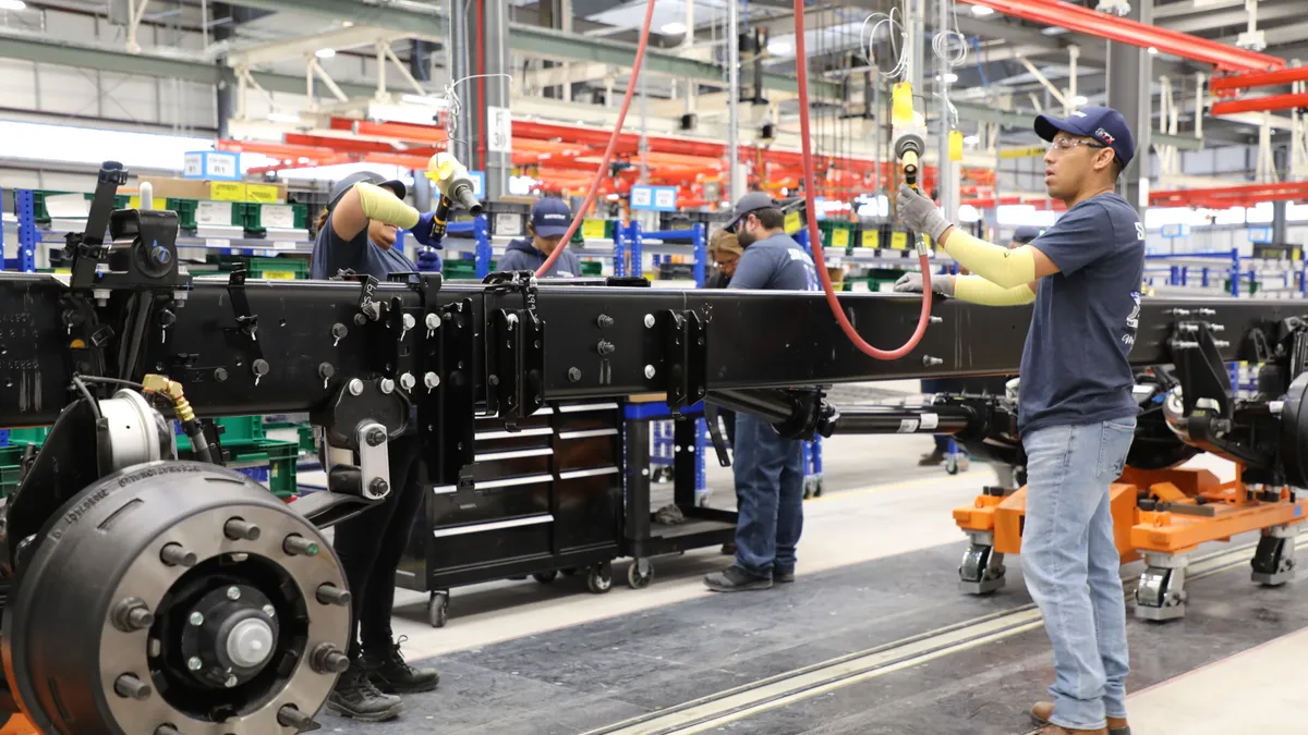 A manufacturing line in San Antonio, Texas.