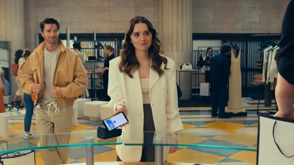 Aimee Lou Wood and Patrick Schwarzenegger in Venmo's "Venmo Everything" campaign video.