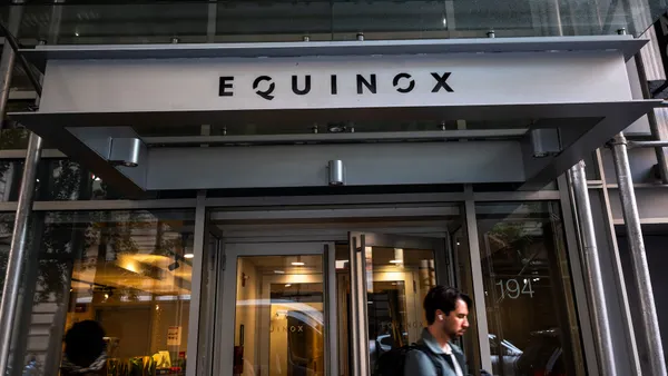 The exterior of an Equinox fitness club in Brooklyn on September 16, 2024.