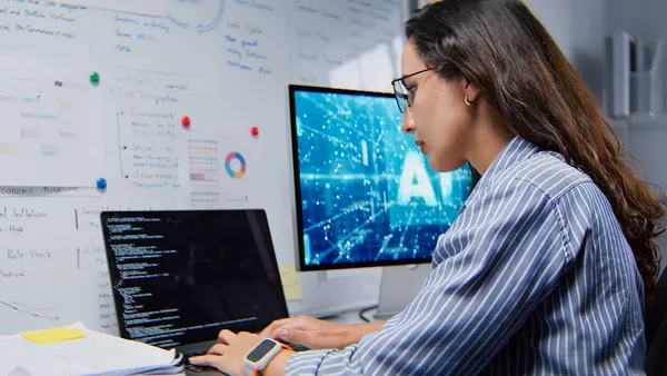 Software engineer working with AI.