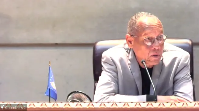 Henry Louis Taylor, Jr., speaks during a U.S. Equal Employment Opportunity Commission hearing in Buffalo, New York, on Monday, Aug. 22, 2022.