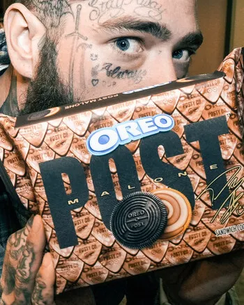 Post Malone and a box of Oreos.