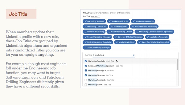 LinkedIn ad targeting tools