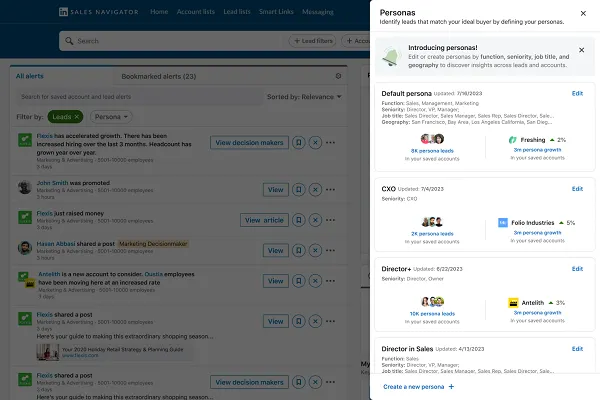 Linkedin Sales Navigator discovery tools
