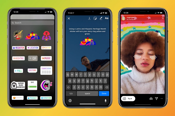 Facebook Latinx stickers