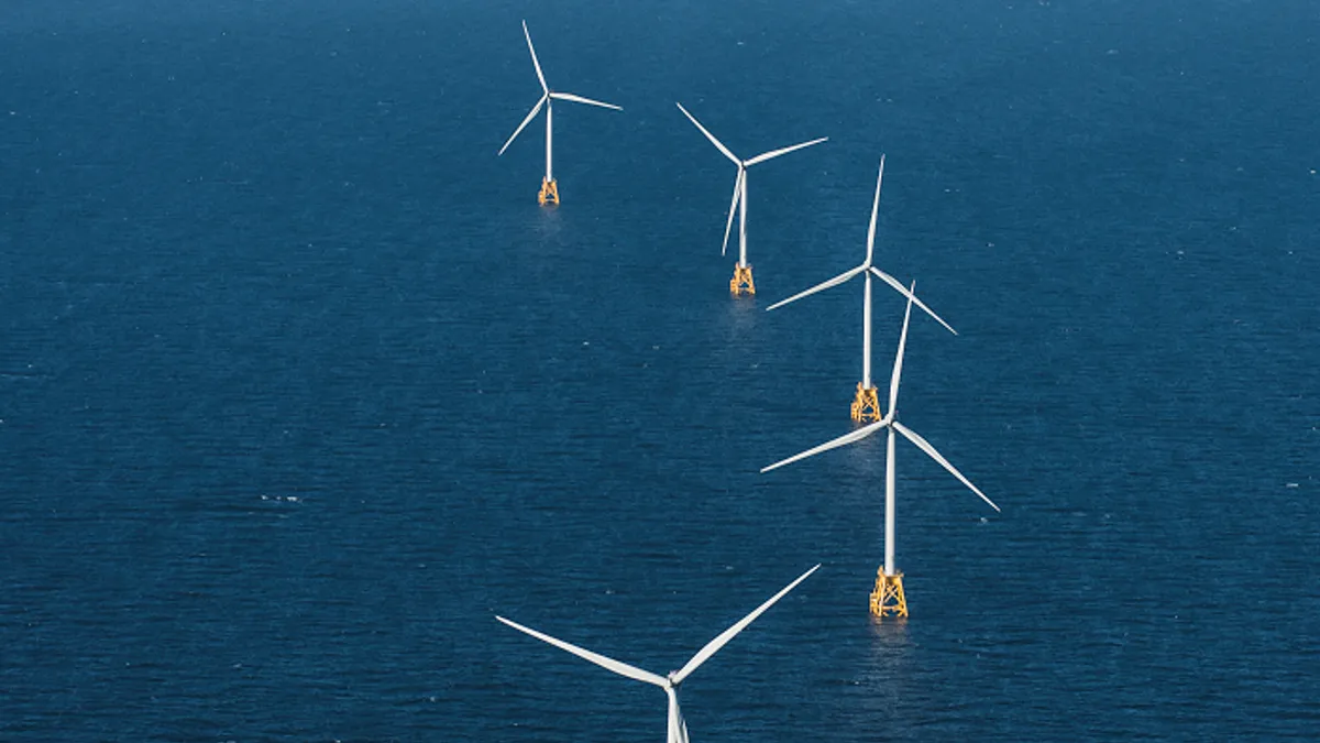 Block Island wind turbines