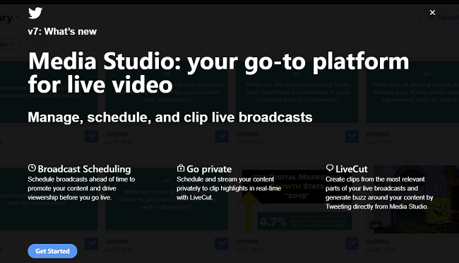 Twitter Media Studio update