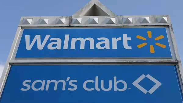 Signs for stores.