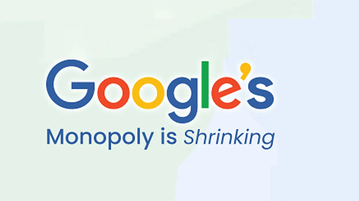 Google search dominance chart