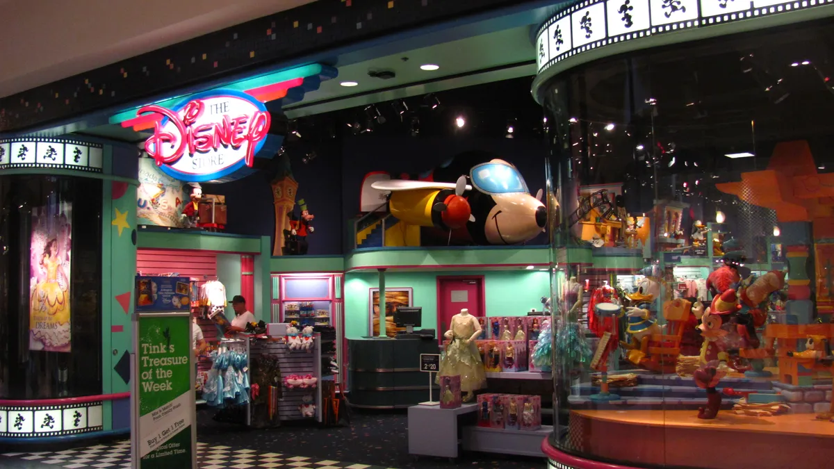 Disney is closing some stores in North America.