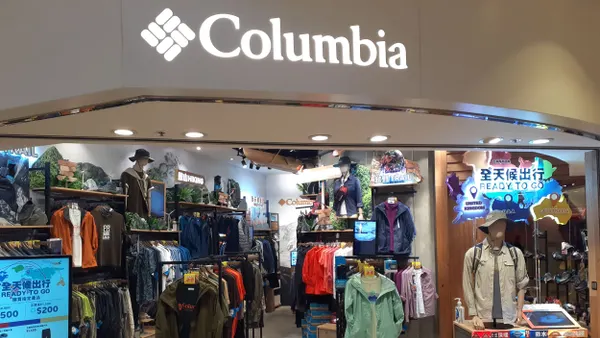 A Columbia storefront in the mall.