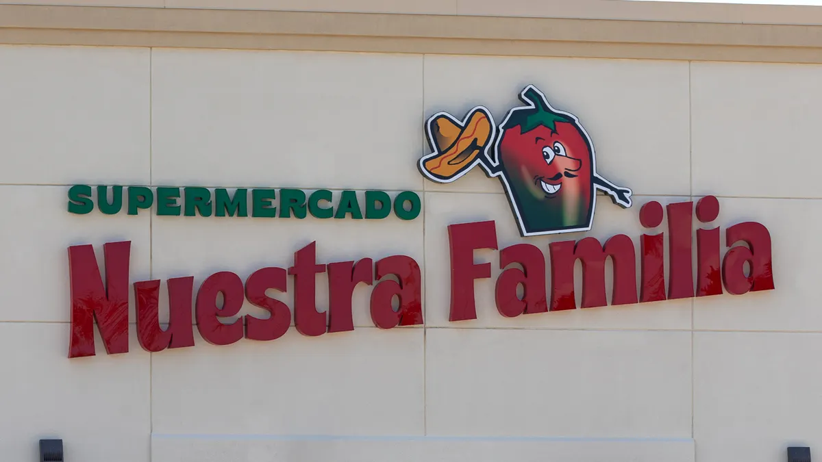 Exterior of a grocery store.