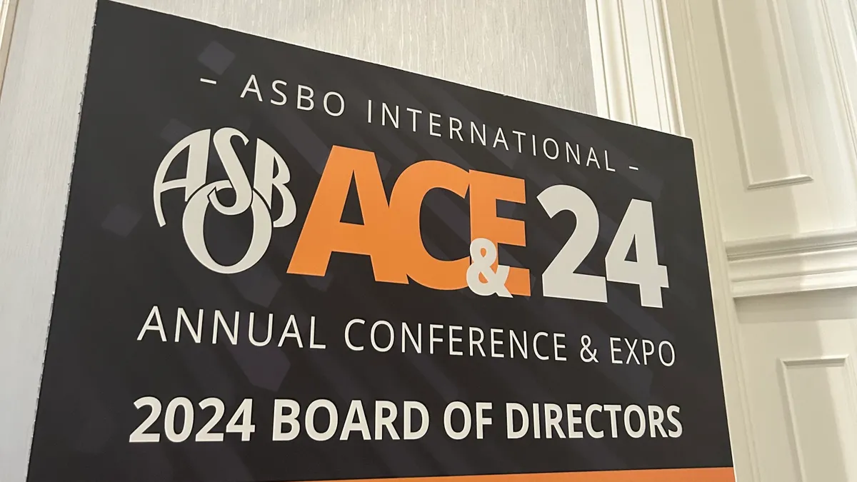 A sign reads "ASBO International AC&E 24: Annual Conference & Expo."