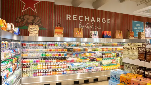 Interior of a store.