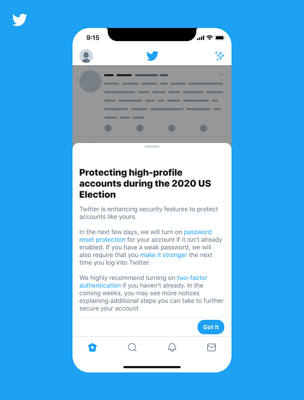 Twitter election measures