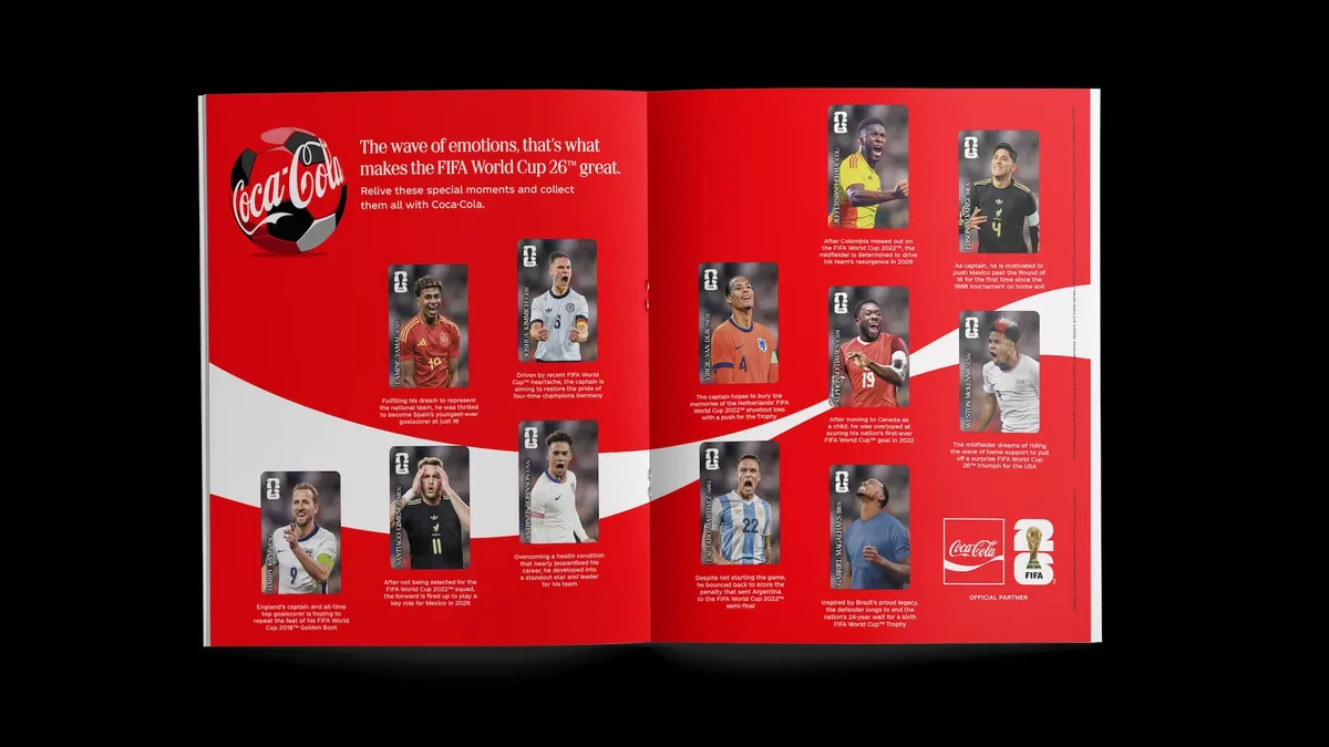 Coca-Cola World Cup Panini sticker book