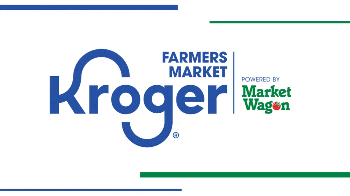 Logo for Kroger and Market Wagon's online farmers market pilot