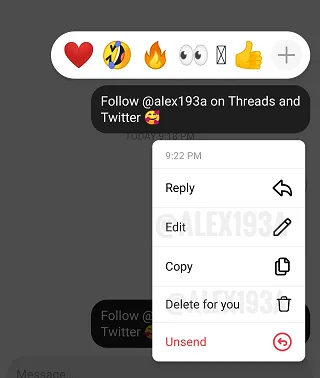 Threads DM updates