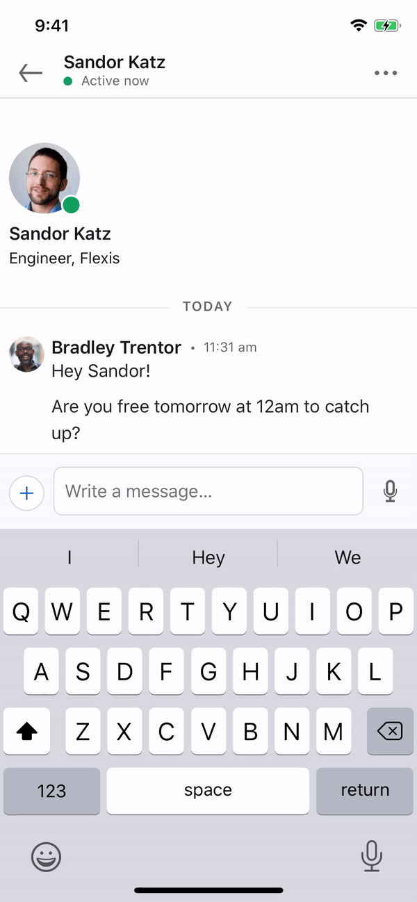 LinkedIn message editing