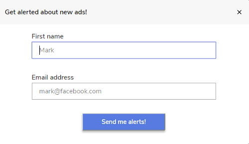 Facebook ad tracker