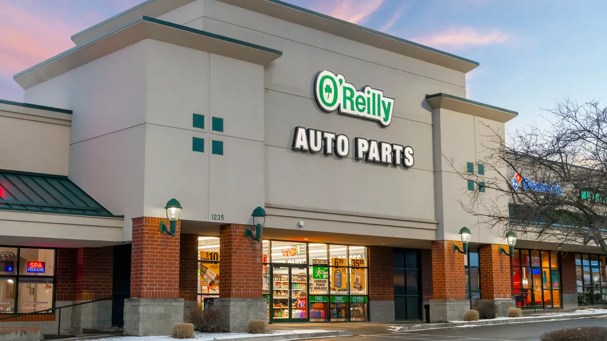 An O'Reilly Auto Parts storefront