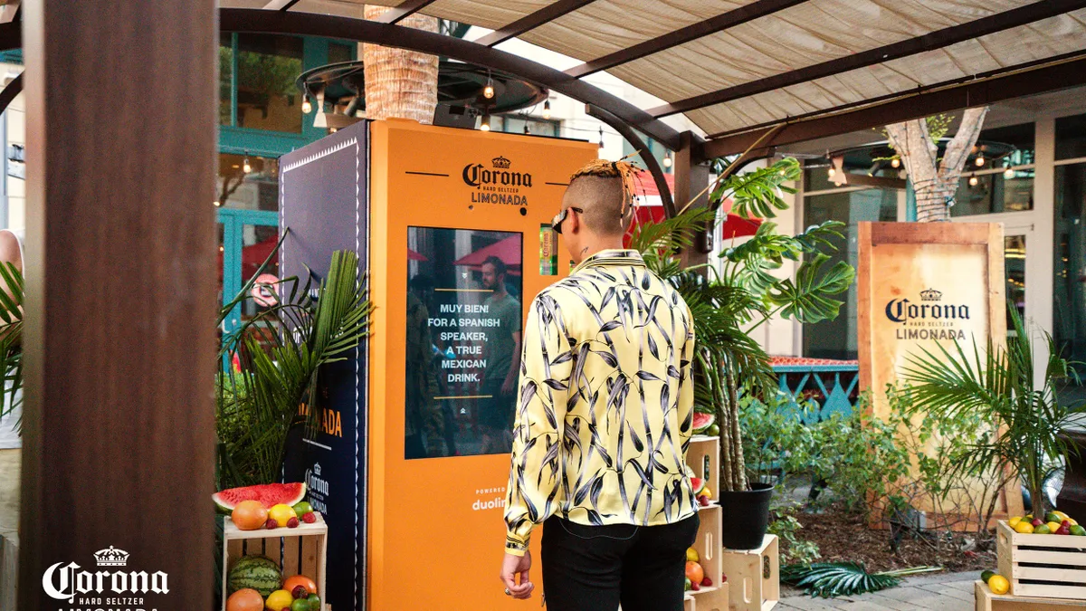 Voice-activated vending machine for Corona's Hard Seltzer Limonada launch