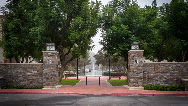 The gates to Claremont Graduate University