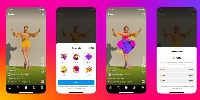 Instagram Reels Gifts