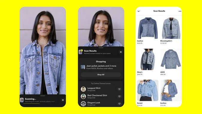 Snapchat AR scanning