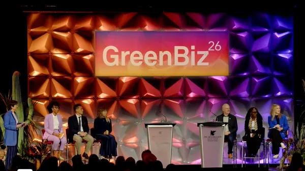 (L-to-R) Kite Insights' Sophie Lambin, Ase Analytics' Alexa White, Okta's Michael Chen, Universal Music Group's Dylan Siegler, World Wildlife Fund's Alexis Morgan, E.L.F. Beauty's Olubamise Onabanjo, HSBC's Kelly Windsor Fisher and Trellis' Joel Makower.