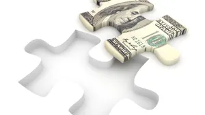 Money Puzzle - stock photo
