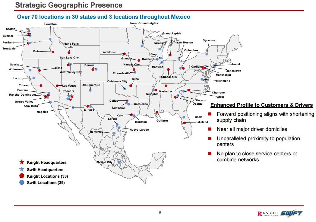 Swift, Knight Transportation merger creates top 5 trucking company ...