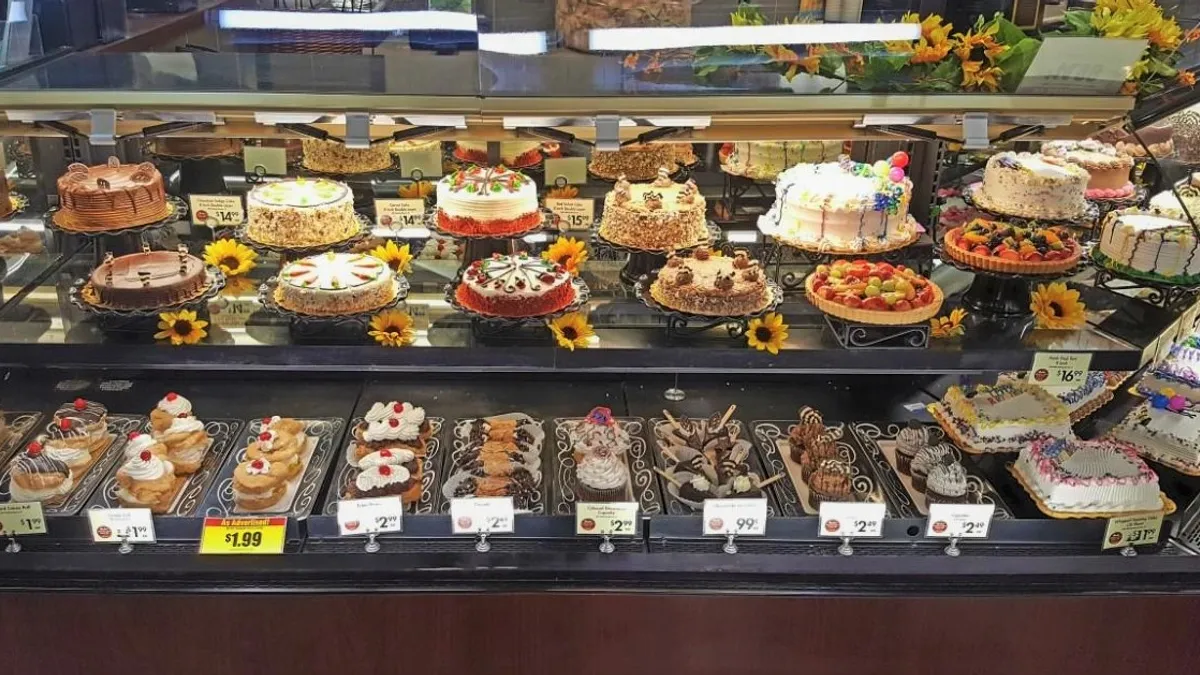 Cakes at a Bashas' bakery